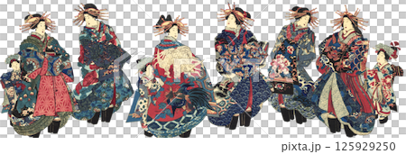 浮世繪插圖名妓 125929250