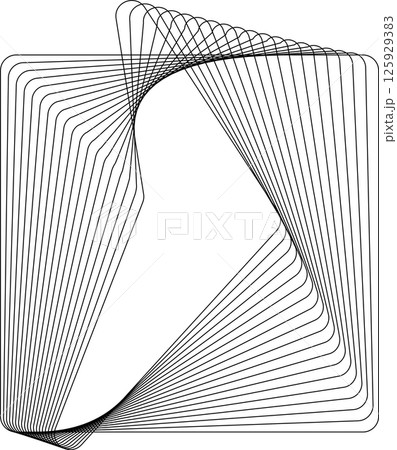 Rounded square dynamic line effect. Technology concept Rounded square dynamic line effect. Technology concept 125929383