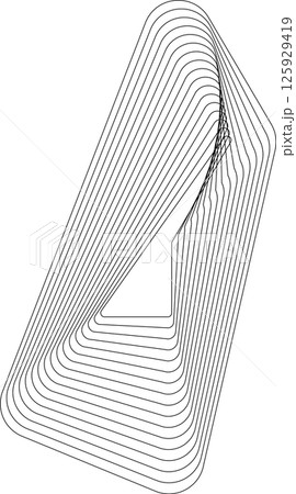 Rounded square dynamic line effect. Technology concept Rounded square dynamic line effect. Technology concept 125929419