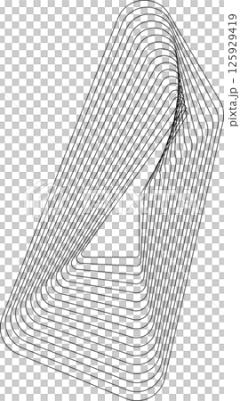 Rounded square dynamic line effect. Technology concept Rounded square dynamic line effect. Technology concept 125929419