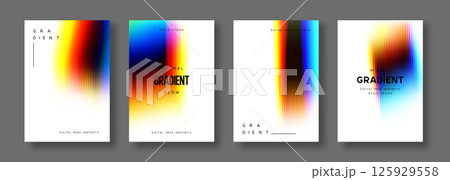 3d glassmorphism glass with iridescent colors on the white. Abstract gradient background. Corrugated trendy texture. Vector illustration. 3d glassmorphism glass with iridescent colors on the white. Abstract gradient background. Corrugated trendy texture. Vector illustration. 125929558