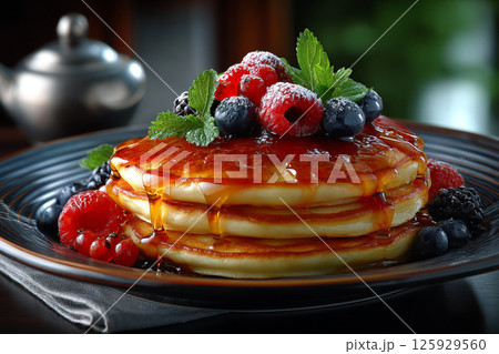 Berry Pancake Delight 125929560