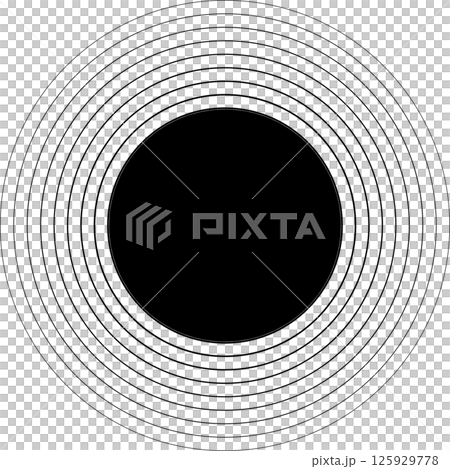 Circle blend line frame template design. Design elements 125929778