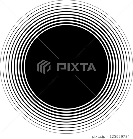 Circle blend line frame template design. Design elements 125929784