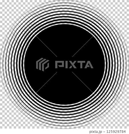 Circle blend line frame template design. Design elements 125929784