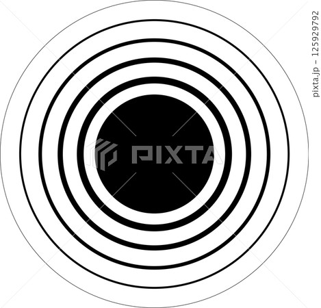 Circle blend line frame template design. Design elements 125929792