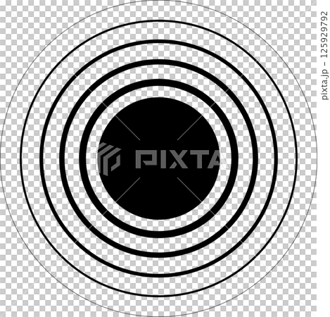 Circle blend line frame template design. Design elements 125929792