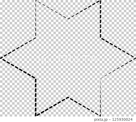 Geometric shapes dash line. Decoration element Geometric shapes dash line. Decoration element 125930024