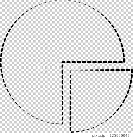 Geometric shapes dash line. Decoration element 125930045