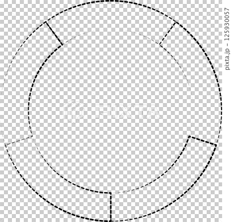 Geometric shapes dash line. Decoration element Geometric shapes dash line. Decoration element 125930057