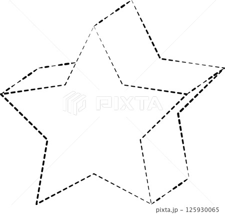 Geometric shapes dash line. Decoration element Geometric shapes dash line. Decoration element 125930065