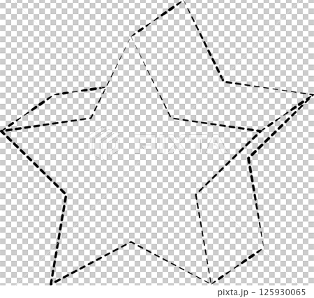 Geometric shapes dash line. Decoration element Geometric shapes dash line. Decoration element 125930065