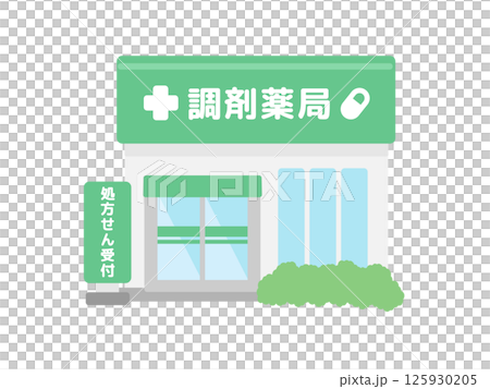 藥房建築插圖 125930205