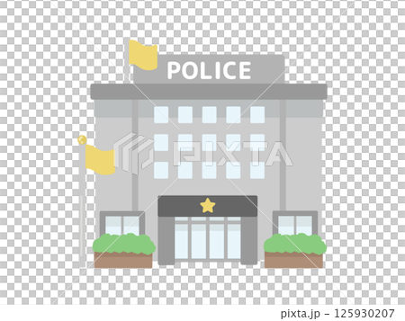 警察局建築插圖 125930207
