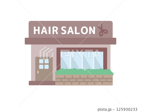 美容室 ヘアサロン 建物 イラスト 美容室 ヘアサロン 建物 イラスト 125930233