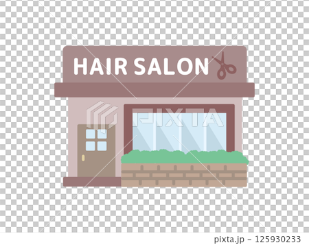 美容室 ヘアサロン 建物 イラスト 美容室 ヘアサロン 建物 イラスト 125930233