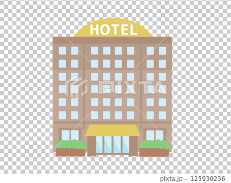 ホテル 建物 イラスト ホテル 建物 イラスト 125930236