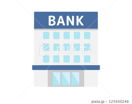 銀行   建物  イラスト 125930248