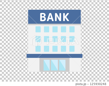 銀行大樓插圖 銀行大樓插圖 125930248