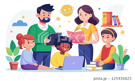 They collaborate with parents and caregivers to create a positive and supportive learning environment for children. They collaborate with parents and caregivers to create a positive and supportive learning environment for children. 125930825