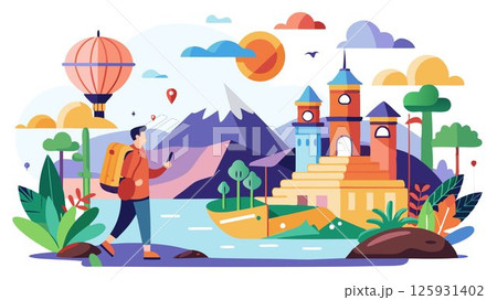 Exploring new places can broaden horizons and inspire creativity. 125931402
