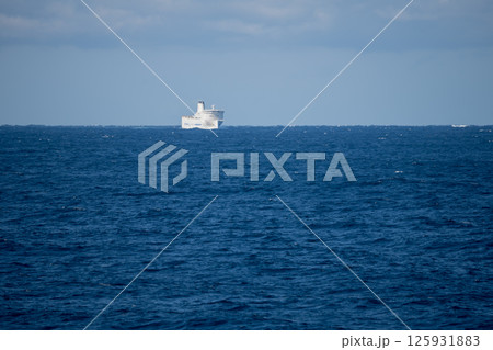 【東京九州フェリー新門司港行はまゆうと横須賀港行きそれいゆとの離合】 125931883