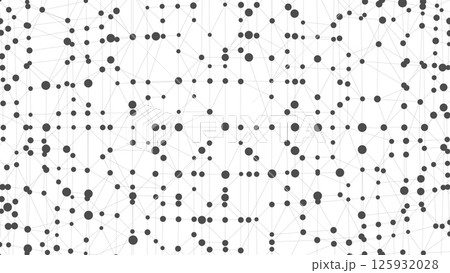 Dots connected by lines. Abstract wave. Minimalist mesh. Abstract polygonal shape. 125932028