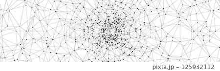 Technology abstract background. Dots connected by lines. Minimalist mesh backdrop. Abstract polygonal radial shape. Plexus circles. Technology abstract background. Dots connected by lines. Minimalist mesh backdrop. Abstract polygonal radial shape. Plexus circles. 125932112