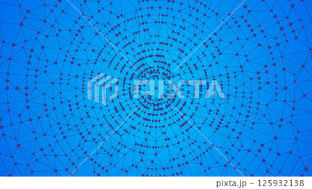 Connected Modules Abstract Technology abstract background. Dots connected...のイラスト素材 [125932138 ...