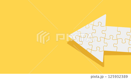 Jigsaw puzzle pieces forming an arrow, symbolizing direction, strategy, and problem-solving. Perfect for business, teamwork, and goal-oriented concepts. Jigsaw puzzle pieces forming an arrow, symbolizing direction, strategy, and problem-solving. Perfect for business, teamwork, and goal-oriented concepts. 125932389