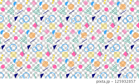 Colorful Memphis Design Colorful Memphis Design 125932857