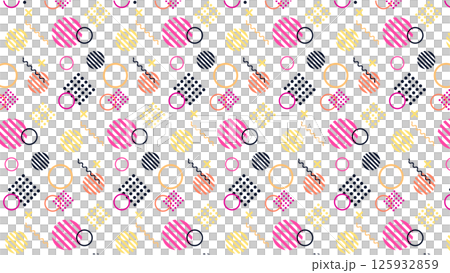 Colorful Memphis Design Colorful Memphis Design 125932859