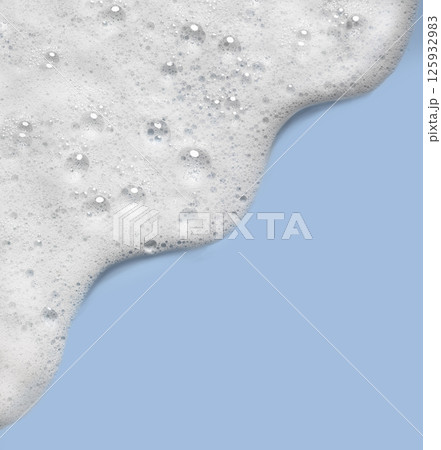 Soap Bubbles of soapy water texture on a blue surface Soap Bubbles of soapy water texture on a blue surface 125932983