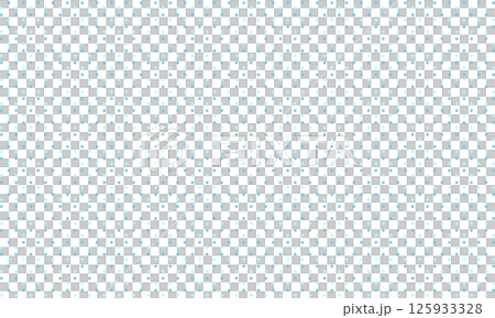 A pattern of loose circular light blue and blue dots arranged in a hexagonal shape. 125933328