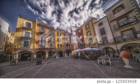 Street Scene, Traditional Architecture, Plasencia, Spain Street Scene, Traditional Architecture, Plasencia, Spain 125933419
