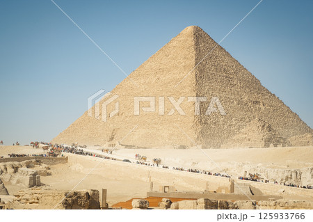 The Great Sphinx of Giza. Giza grand pyramids. Cairo, Ciza, Egypt. The Great Sphinx of Giza. Giza grand pyramids. Cairo, Ciza, Egypt. 125933766