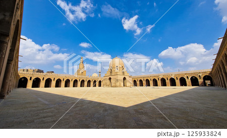 Mosque of Ibn Tulun in the Cairo, Egypt	 125933824