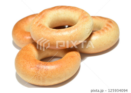 Fresh baked goods, pretzels for tea. 125934094