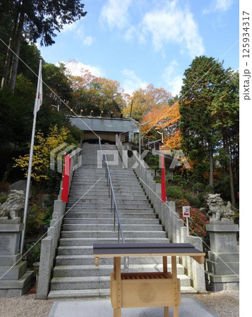 紅葉に包まれた猿田彦三河神社 紅葉に包まれた猿田彦三河神社 125934317