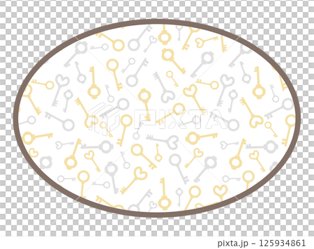 Key circular frame Key circular frame 125934861