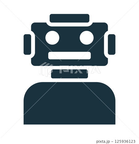 Robot showing artificial intelligence, machine learning, and futuristic technology 125936123