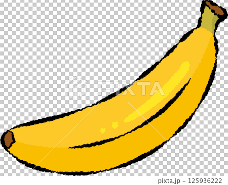 バナナ（線画有） 125936222