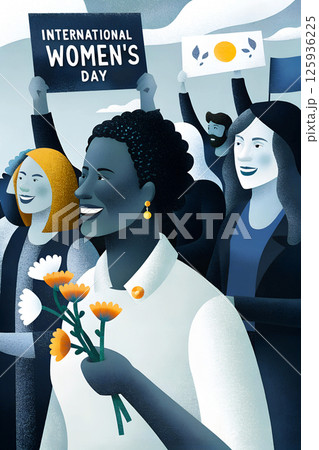 Celebrating International Womens Day, we emphasize Unity and Strength in our achievements 125936225