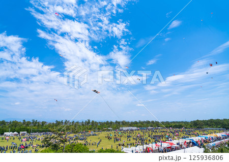 浜松まつり、中田島砂丘での凧揚げ合戦〈静岡県浜松市〉 125936806
