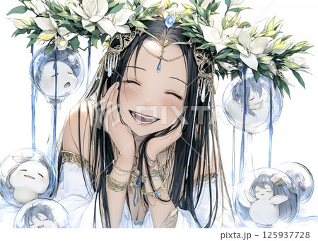 記憶の妖精のイラスト素材 記憶の妖精のイラスト素材 125937728