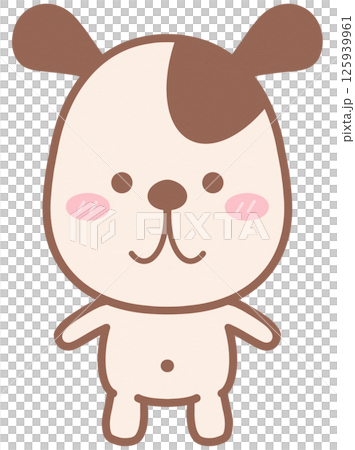 Little Puppy Dog Character Cartoon Style Little Puppy Dog Character Cartoon Style 125939961