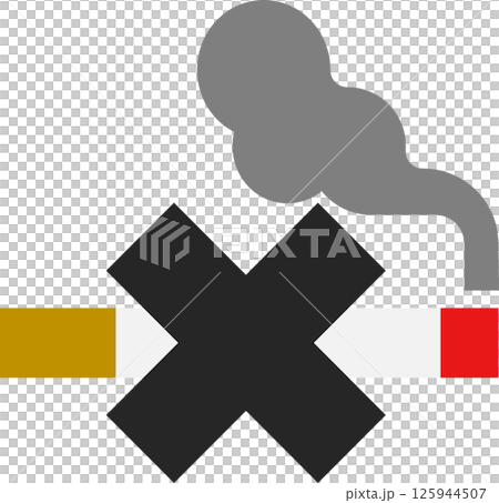 タバコのグラフィック素材イラスト 125944507