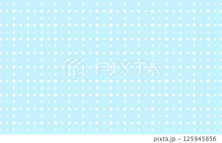 ピカピカしたひし形の隙間が空いた丸いドットが重なった水色の背景 ピカピカしたひし形の隙間が空いた丸いドットが重なった水色の背景 125945856