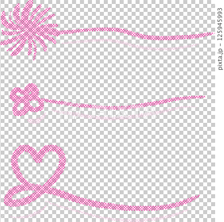 Decorative dot halftone underline illustration Decorative dot halftone underline illustration 125945993