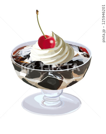 コーヒーゼリーのイラスト素材 [125946201] - PIXTA